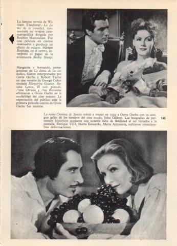 LAMINA V36532: Greta Garbo y Robert Taylor en La dama de las camelias