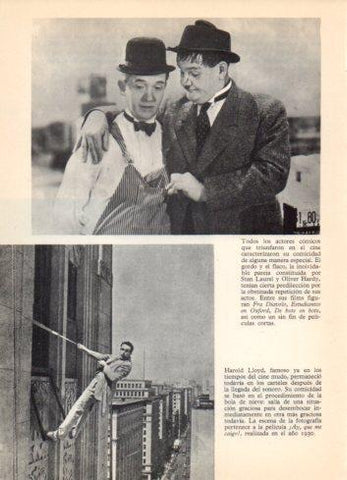 LAMINA V36525: Stan Laurel y Oliver Hardy y Harold Lloyd