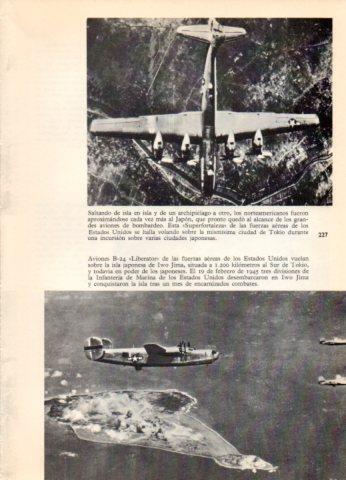 LAMINA V36568: Aviones B-24 Liberator sobre Iwo Jima