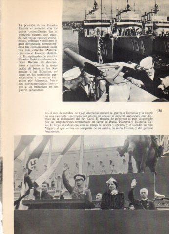 LAMINA V36552: Miguel de Rumania, reina Helena y general Antonescu