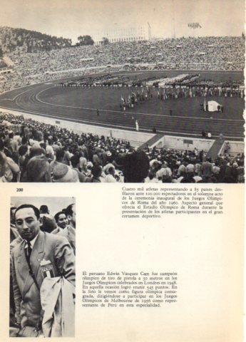LAMINA V36707: Acto inagural Juegos Olimpicos de Roma 1960