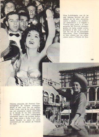 LAMINA V36703: Gina Lollobrigida y Sofia Loren en Venecia en 1958