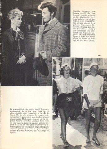 LAMINA V36702: Ingrid Bergman y su hija en Capri