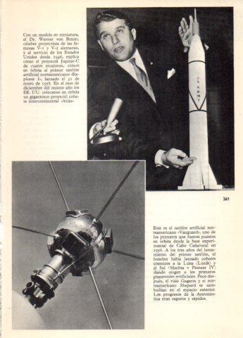 LAMINA V36736: Werner von Braun y satelite Vanguard