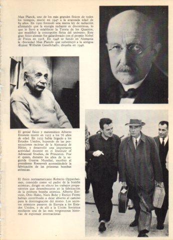 LAMINA V36733: Max Planck, A. Einstein y R. Oppenheimer