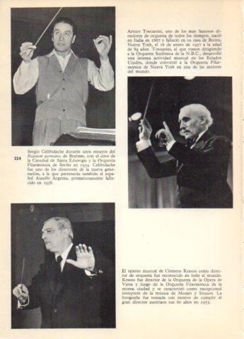 LAMINA V36719: Arturo Toscanini, Sergio Celibidache y Clemens Krauss