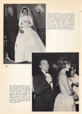 LAMINA V36653: Christian Dior y Olivia de Havilland