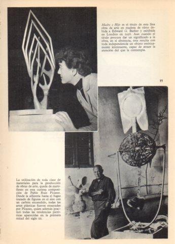 LAMINA V36649: Picasso en su taller 