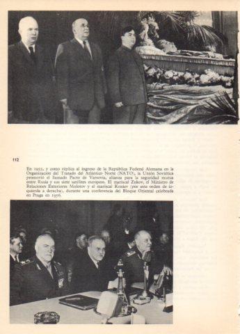LAMINA V36665: Zukov, Molotov y mariscal Koniev en Praga en 1956