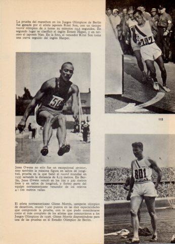 LAMINA V36517: Kitei Son, Jesse Owens y Glenn Morris en 1936