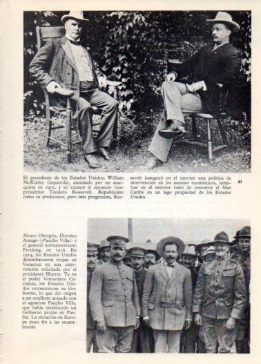 LAMINA V36376: William McKinley junto a Roosevelt y Pancho Villa