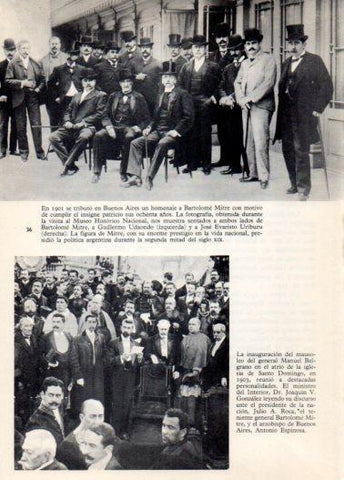 LAMINA V36373: Homenaje a Bartolome Mitre en Buenos Aires 1901