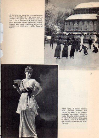 LAMINA V36371: Estanque del Retiro helado en 1914