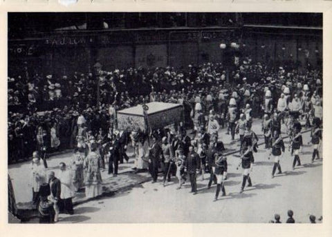 LAMINA V36363: Procesion Corpus Christi con Emperador Francisco Jose I en 1901, Viena