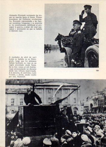 LAMINA V36404: A. Kerenski y Lenin en Petrogrado en un discurso