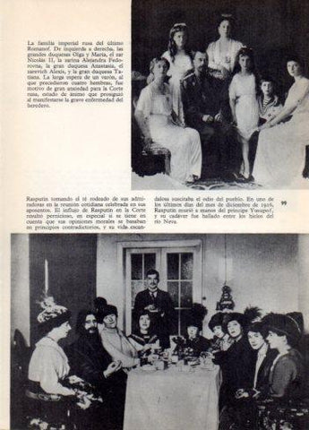 LAMINA V36403: La familia imperial rusa y Rasputin