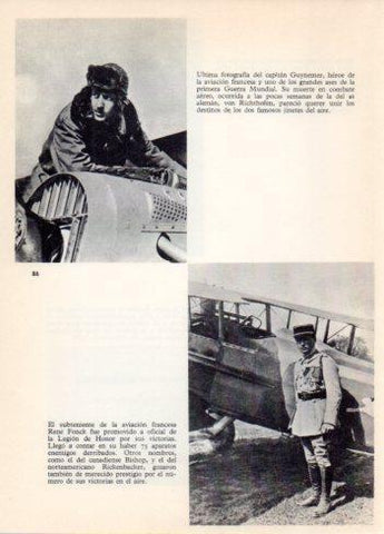LAMINA V36396: Capitan Guynemer y subteniente Rene Fonck