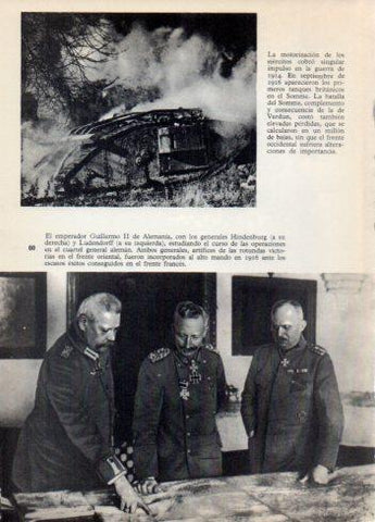 LAMINA V36393: Guillermo II de Alemania junto a Hindenburg y Ludenhorff