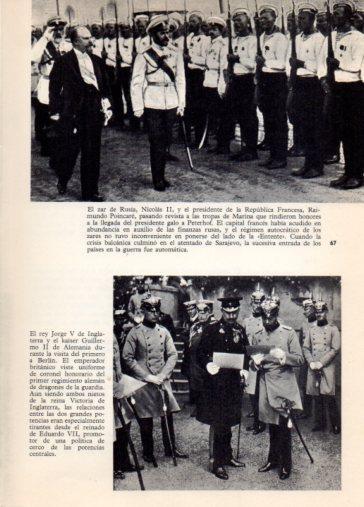 LAMINA V36388: Zar Nicolas II junto a R. Poincare en Peterhof