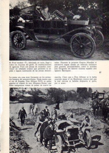 LAMINA V36383: Alfonso XII conduciendo un Hispano Suiza