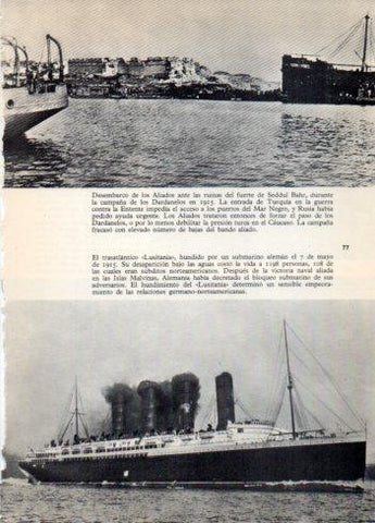 LAMINA V36392: Desembarco de los Aliados en Seddul Bahr en 1915