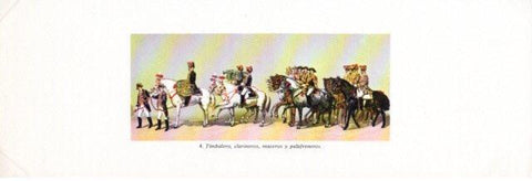 LAMINA V36300: Comitiva Regia casamiento Rey Alfonso XII y Dª Maria Cristina. Lamina 4 de 64