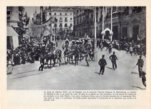 LAMINA V36408: Atentado en la boda de Alfonso XIII