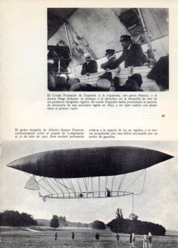 LAMINA V36484: Globo dirigible de A. Santos Dumont en Longchamp 1901