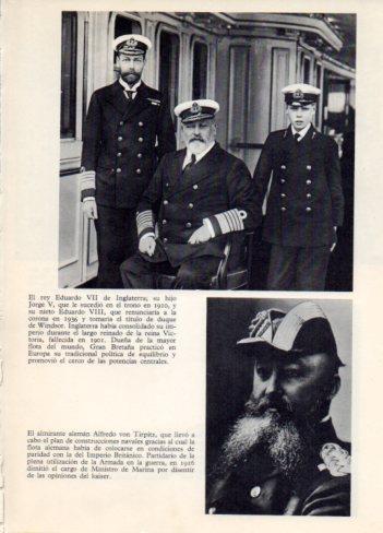 LAMINA V36482: Rey Eduardo VII junto a su hijo y nieto