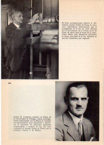 LAMINA V36477: Alberto A. Michelson y Arthur H. Compton