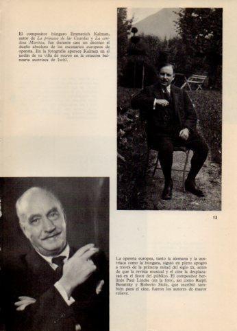 LAMINA V36488: Emmerich Kalman y Paul Lincke