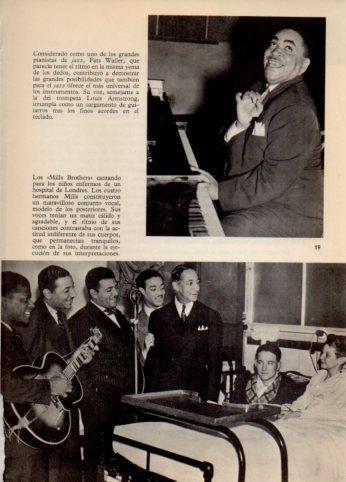 LAMINA V36491: Los Mills Brothers en hospital de Londres