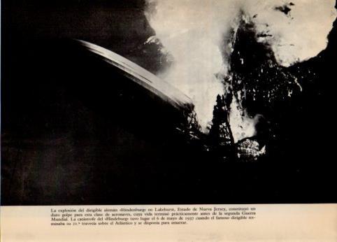 LAMINA V36509: Explosion del Hindenburg en Lakehurst eb 1937