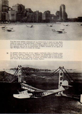 LAMINA V36506: Hidroavion China Clipper en la bahia de San Francisco