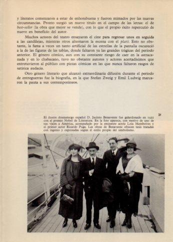 LAMINA V36492: J. Benavente junto a Lola Membrives y R. Puga 