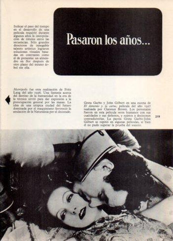 LAMINA V36463: Greta Garbo y John Gilbert en El Demonio y la carne