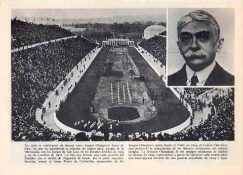 LAMINA V36424: Estadio de los Juegos Olimpicos en Atenas 1906