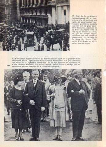 LAMINA V36433: Gerardo Machado y Calvin Coolidge en Conferencia de La Habana 1928