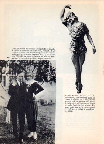 LAMINA V36421: Ana Pavlova junto a Chaplin y Vaclav Nijinski
