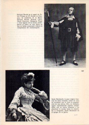 LAMINA V36418: Enrique Borras y Sarah Bernhardt