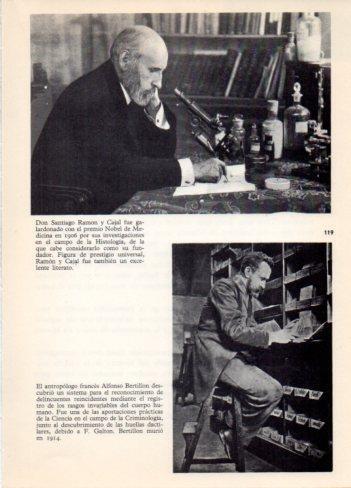 LAMINA V36413: S. Ramon y Cajal y Alfonso Bertillon