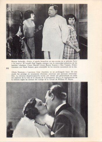 LAMINA V36459: Gloria Swanson y Lawrence Gray besandose