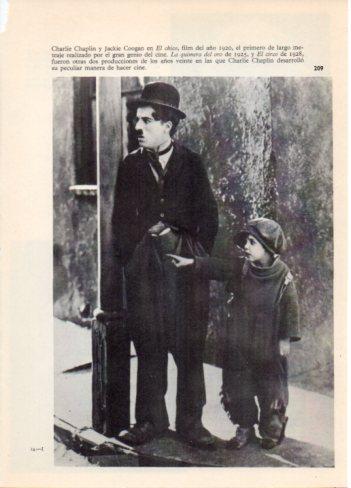 LAMINA V36458: Chaplin y Jackie Coogan en El chico