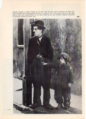 LAMINA V36458: Chaplin y Jackie Coogan en El chico