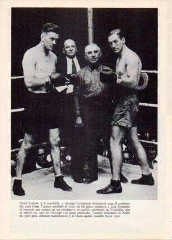 LAMINA V36454: Gene Tunney y George Carpentier en 1926