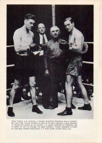 LAMINA V36454: Gene Tunney y George Carpentier en 1926