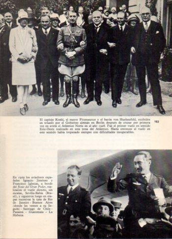 LAMINA V36445: Capitan Koehl junto a Fitzmaurice y baron von Huehnefeld  en Berlin 1928