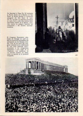 LAMINA V36442: Congreso Eucaristico en Chicago en 1926