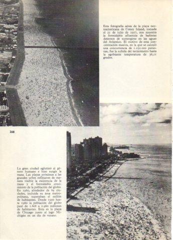 LAMINA V36739: Vistas aereas playas de Coney Island y Chicago