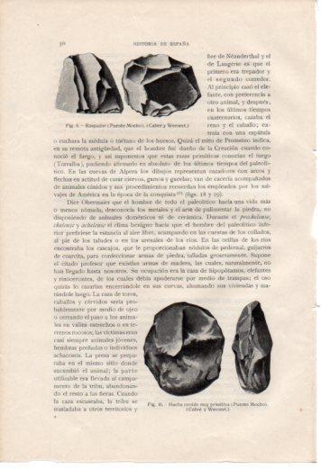 LAMINA V36977: Hacha ovoide primitiva de Puente Mocho
